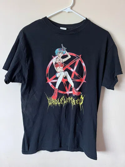 Pre-owned Playboi Carti Wlr Anime Tee In Black