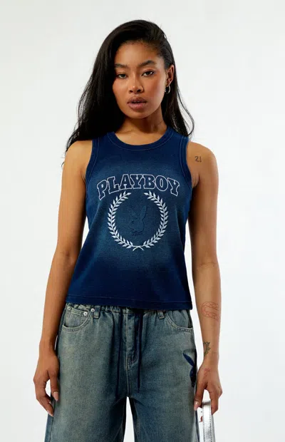 Playboy By Pacsun Women's Crest Tank Top In Navy In Blue
