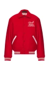 Playboy Est. La Varsity Jacket In Red