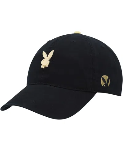 Playboy Men's  Black Micro Dad Adjustable Hat
