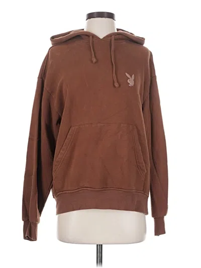 Pre-owned Playboy Pullover Hoodie In Brown