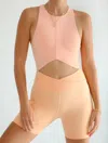 Playground Active Indie Bike Short In Canteloupe In Multi