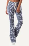 Playground Leopard Print Sweatpants In Brushed Grey Skin Print