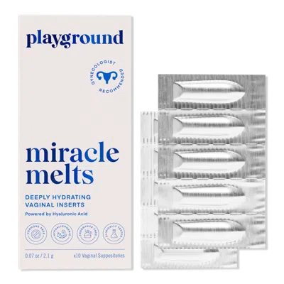 Playground Miracle Melts Deeply Hydrating Vaginal Inserts In Transparent