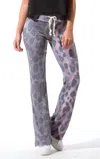Playground Slim Flare Sweatpants In Purple/pink