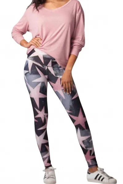 Playground Superstition Printed Legging In Pink