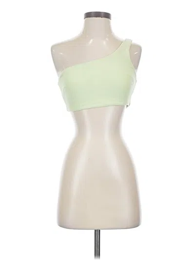 Pre-owned Playground Tank Top Green Strapless Neckline Tops