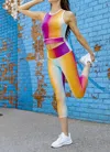 Playground Women's Harmony Capri In Printed Ombre Capri In Multi