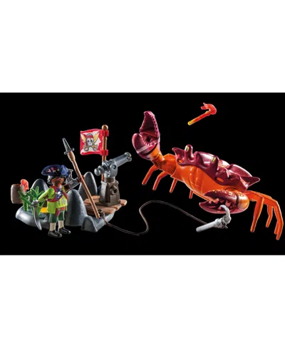 Playmobil Kids' Battle Against The Giant Crab In Blue