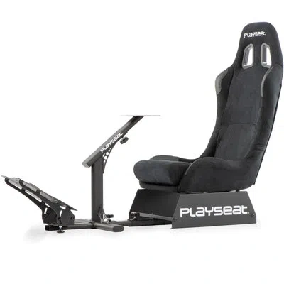 Playseat ® Evolution Racing Suède Lightweight Carbon Quality Steel Foldable Racing Simulator Cockpit, Black