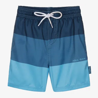 Playshoes Kids' Boys Blue Colourblock Swim Shorts (upf40+)
