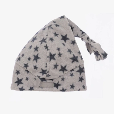 Playshoes Babies' Grey Star Fleece Hat