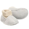 PLAYSHOES GREY WOOL-LINED SLIPPERS