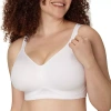 Playtex 18 Hour Side & Back Smoothing Seamless Wireless Full Coverage Bra 4049 In White