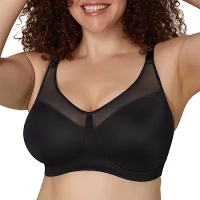 Playtex 18 Hour Smoothing Full Coverage Wireless Minimizer Bra Us4697 In Black