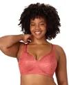 Playtex 18 Hour Ultimate Lift And Support Wireless Bra 4745 In Red