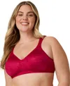 Playtex 18 Hour Ultimate Lift And Support Wireless Bra 4745 In Red