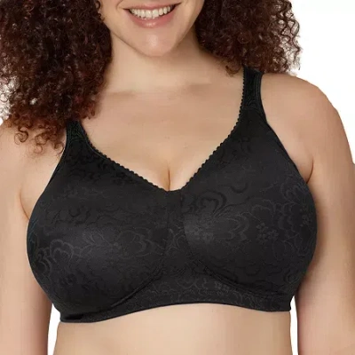 Playtex 18 Hour Ultimate Lift & Support Wireless Full Coverage Bra 4745 In Black