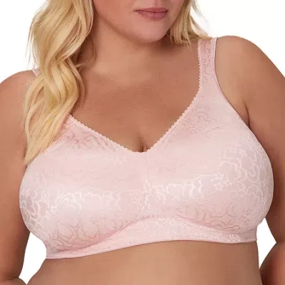 Playtex 18 Hour Ultimate Lift & Support Wireless Full Coverage Bra 4745 In Pink