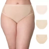 Playtex Cool Comfort 3-pack Microfiber High Cut Briefs Underwear Us1000 In Sand