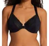 Playtex Front Close No Poke Dreamwire Bra In Black In Black