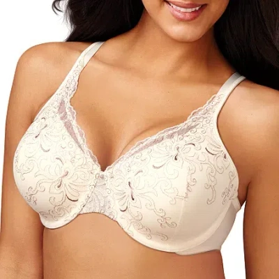 Playtex Secrets Beautiful Lift With Embroidery Underwire Bra - Us4513 In Neutral