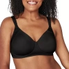 Playtex Secrets Perfectly Smooth Wireless Full Coverage Bra-4707 In Black