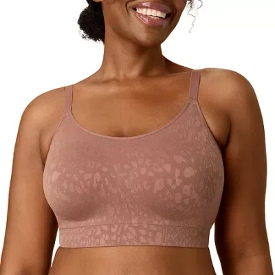 Playtex Womens Multi-pack Medium Support 2-pc. Wireless Bralette Us4752 In Brown