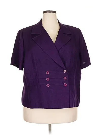 Pre-owned Plaza South Blazer Jacket In Purple