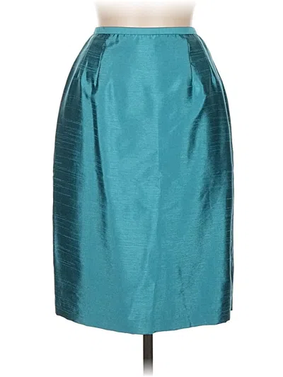 Pre-owned Plaza South Formal Skirt In Blue