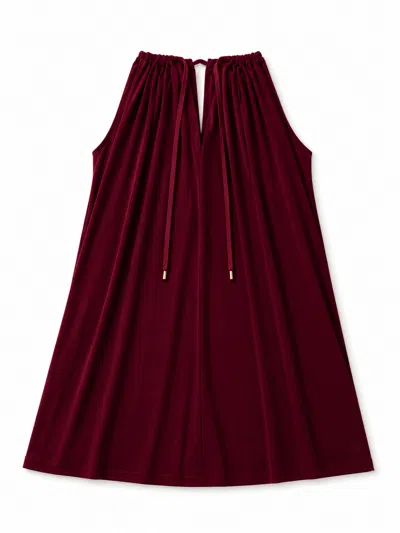 Plc - Planet Loving Company Women's Modal Beach Dress - Red In Burgundy