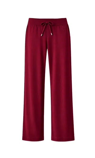 Plc - Planet Loving Company Women's Modal Trousers - Red In Purple
