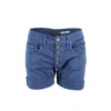 Please Blue Cotton Short In Blue