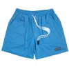 Please Come Home Men's Mesh Short In Carolina Blue In Blue