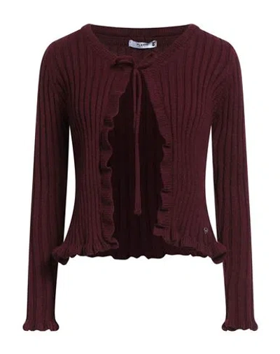 Please N8 Woman Cardigan Burgundy Size Onesize Viscose, Polyester, Polyamide