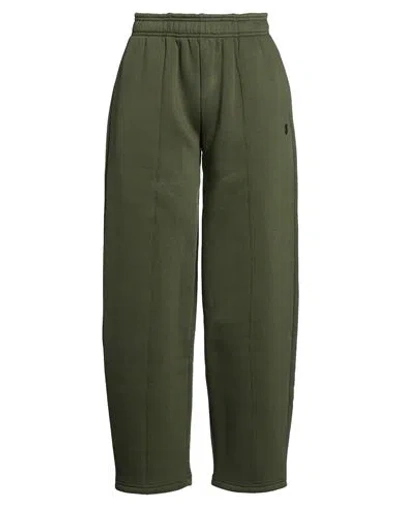 Please N8 Woman Pants Military Green Size S Cotton, Polyester