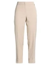 Please N8 Woman Pants Sand Size L Polyester, Elastane In Brown
