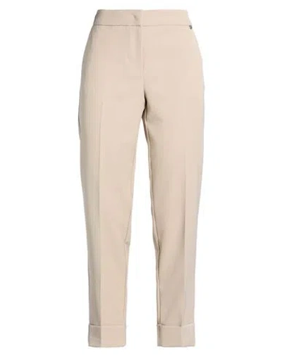 Please N8 Woman Pants Sand Size L Polyester, Elastane In Brown