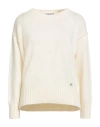 Please N8 Woman Sweater Ivory Size Onesize Wool, Viscose, Polyamide, Cashmere In Multi