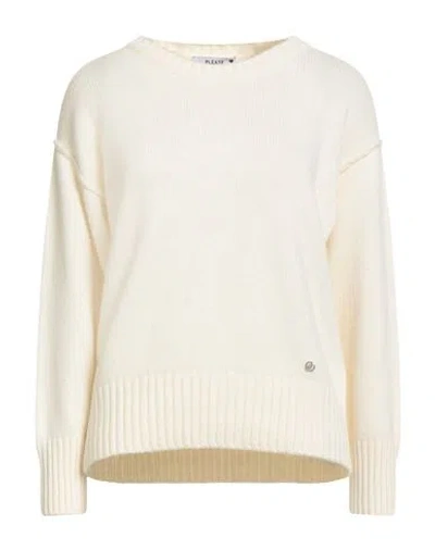 Please N8 Woman Sweater Ivory Size Onesize Wool, Viscose, Polyamide, Cashmere In White