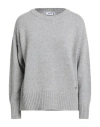 Please N8 Woman Sweater Light Grey Size Onesize Wool, Viscose, Polyamide, Cashmere In Multi