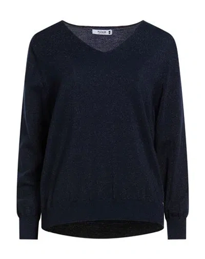 Please N8 Woman Sweater Midnight Blue Size Onesize Viscose, Metallic Fiber, Elastane