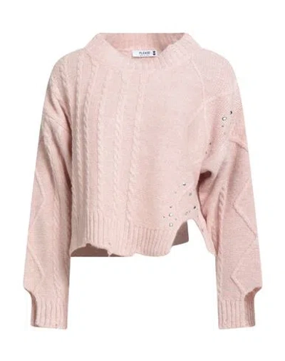 Please N8 Woman Sweater Pink Size Onesize Acrylic, Polyamide, Wool, Viscose