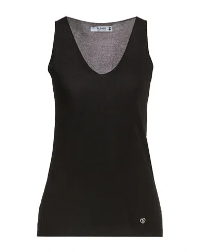 Please N8 Woman Top Black Size Onesize Viscose, Polyester
