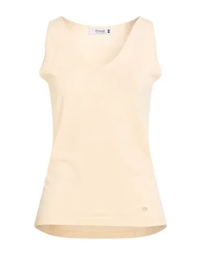 Please N8 Woman Top Sand Size Onesize Viscose, Polyester In Gray