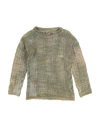 Please Toddler Boy Sweater Military Green Size 4 Cotton, Linen In Green