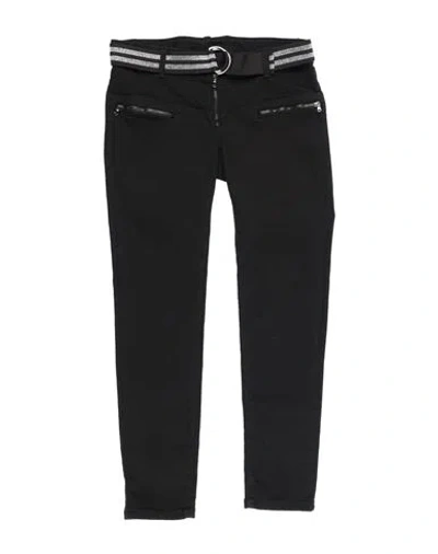 Please Babies'  Toddler Girl Jeans Black Size 6 Cotton, Lyocell, Elastane