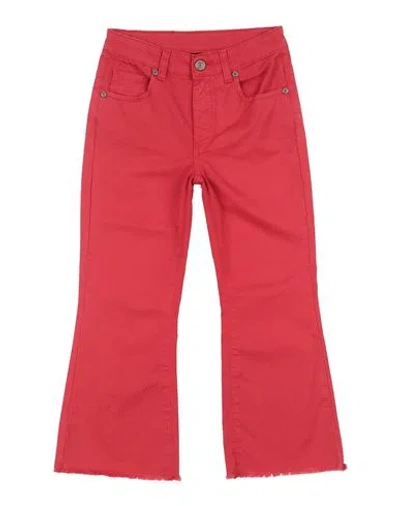 Please Babies'  Toddler Girl Pants Red Size 6 Cotton, Elastane