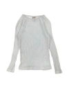 Please Toddler Girl Sweater Light Grey Size 4 Cotton, Polyester In Grey