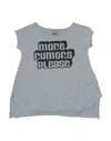 Please Toddler Girl T-shirt Grey Size 4 Cotton In Grey
